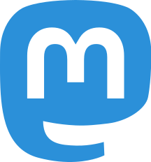 Twitter social icons square blue